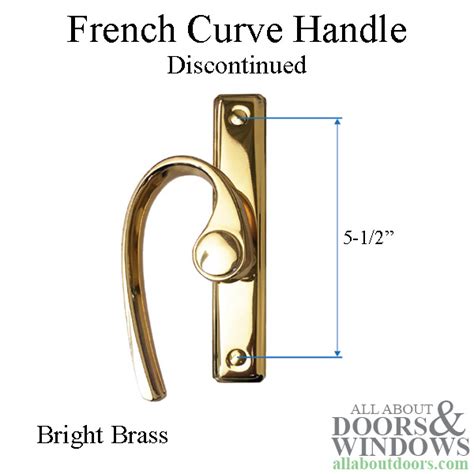 There are separate replacements for 400 Series Frenchwood&174; hinged inswing patio doors manufactured from 1993 - 2003 and 2003 - present. . Andersen french door handle